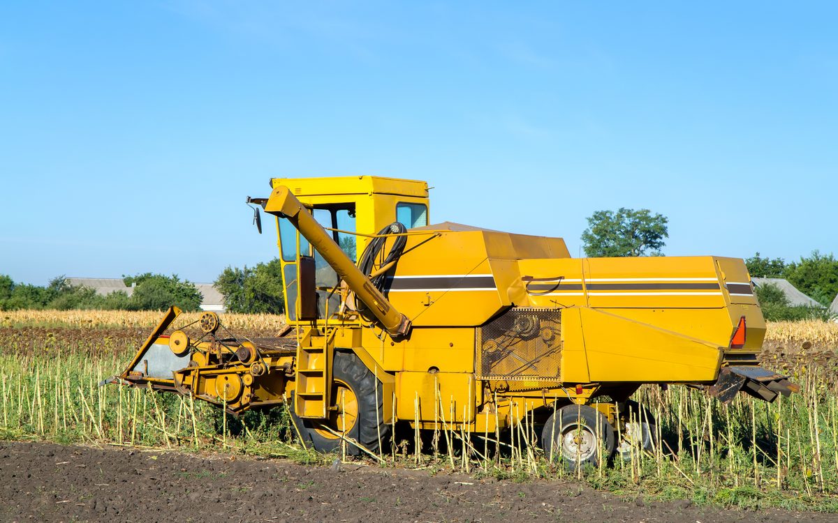 Used construction vehicle